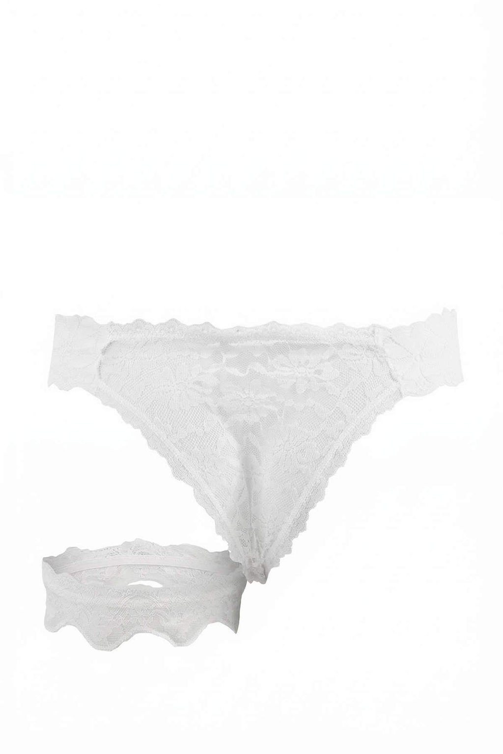 Ekru-Pembe 2li Dantel Tanga Kulot THMSS26KU00017