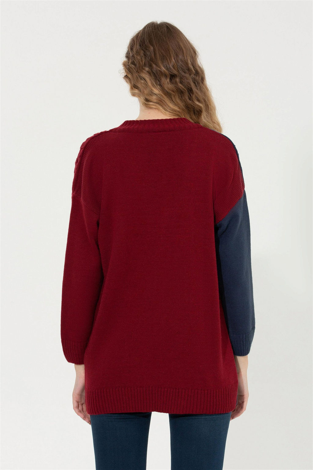 U. S. Polo Assn Женский темно-синий свитер с v-образным вырезом - U.s. polo assn фото 11