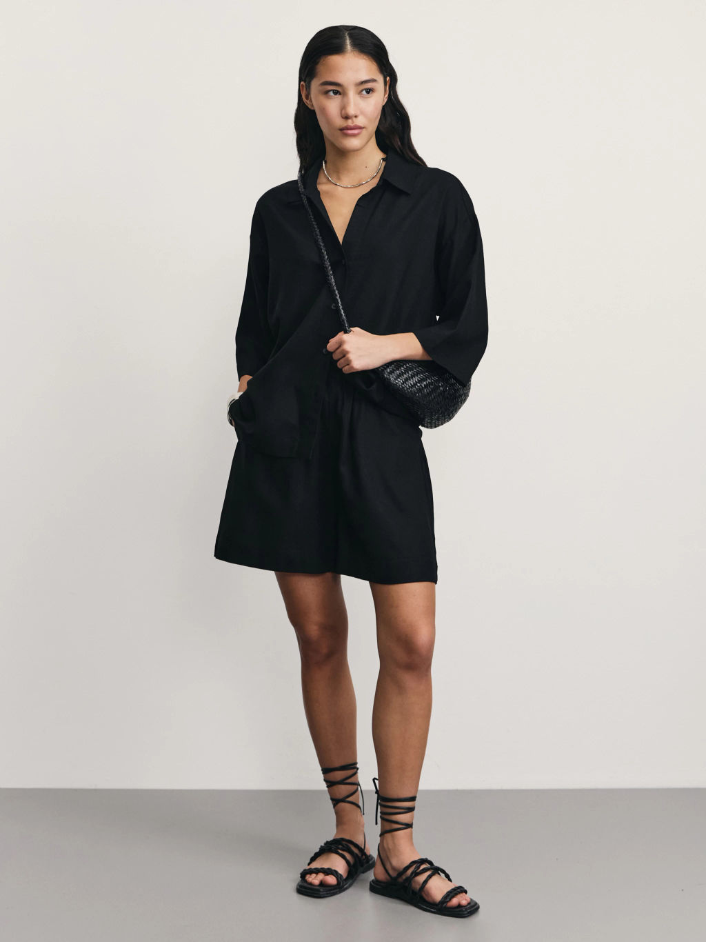 Льняные шорты свободного кроя / Zarina