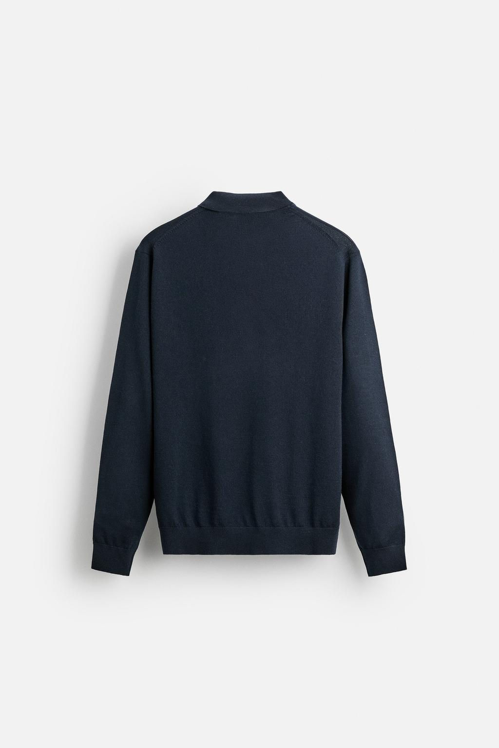 MERINO WOOL KNIT POLO SHIRT - Zara фото 15