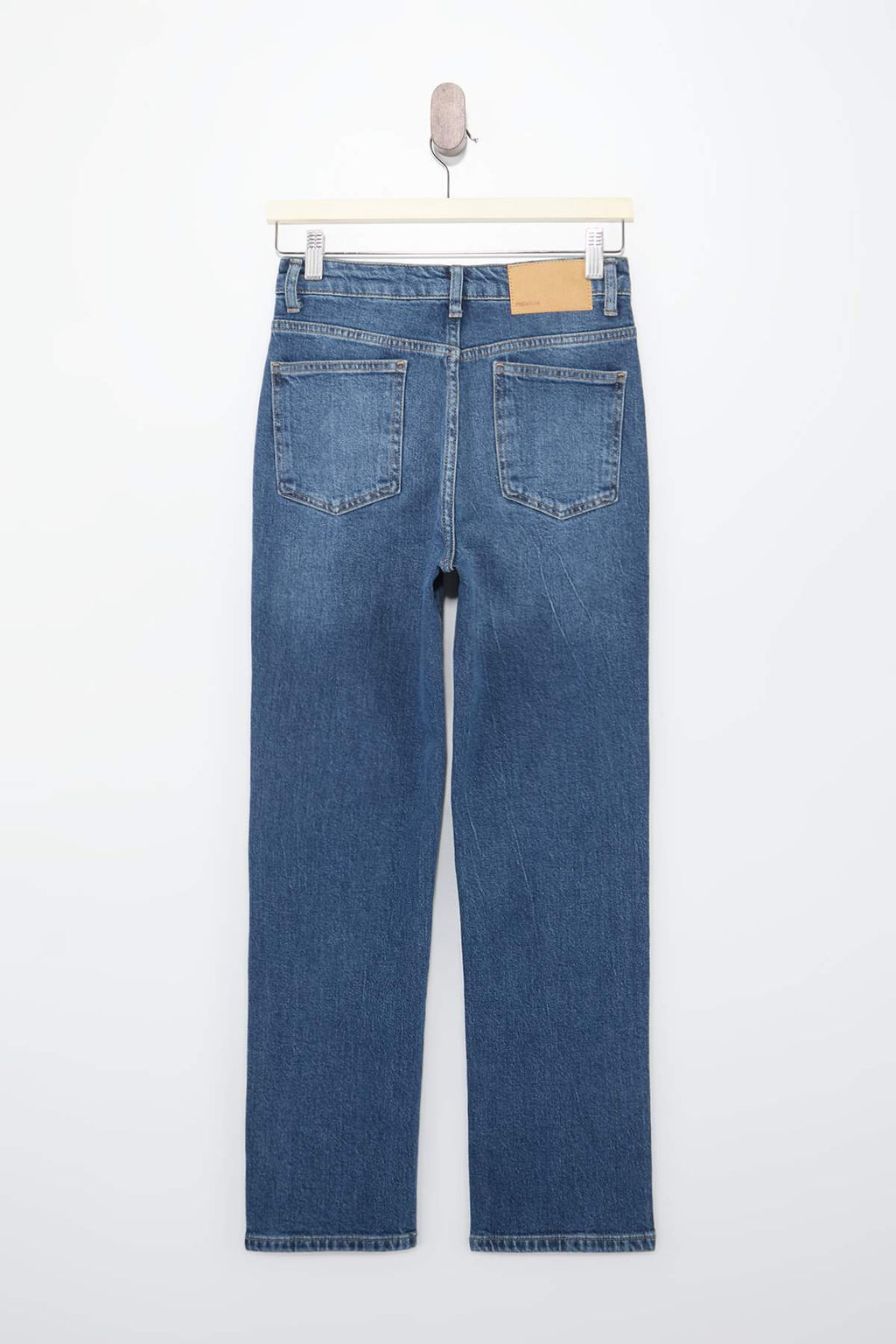 Koyu Mavi Yuksek Bel Az Esnek Mom Jeans TWOSS26JE00113 - Trendyolmilla фото 2