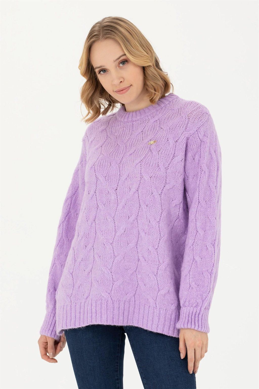 Женский сиреневый свитер - U.s. polo assn фото 10