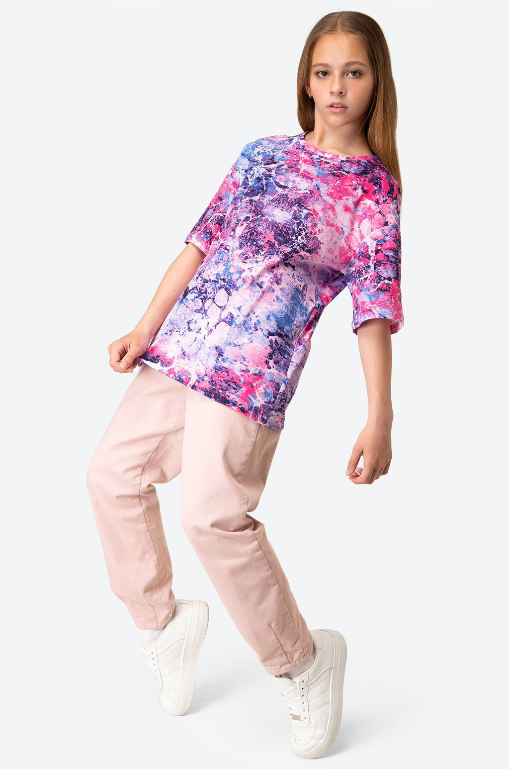 Детская футболка оверсайз Happy Fox  фото 4