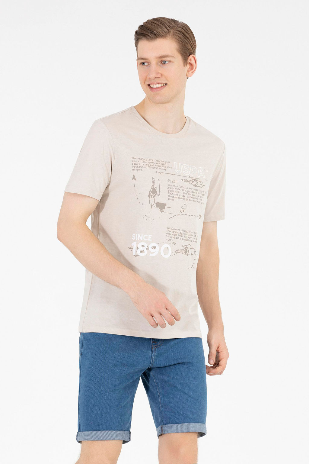 Мужская футболка с круглым вырезом Stone Stone - U.s. polo assn фото 16