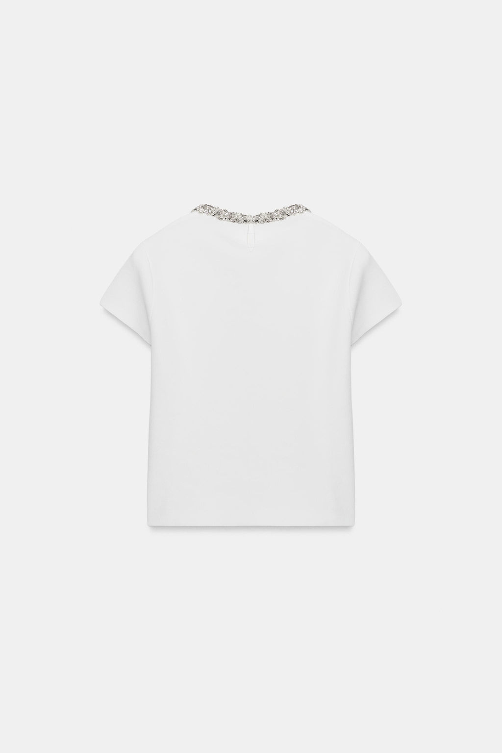 TOP PUNTO ABALORIOS JOYA / Blanco