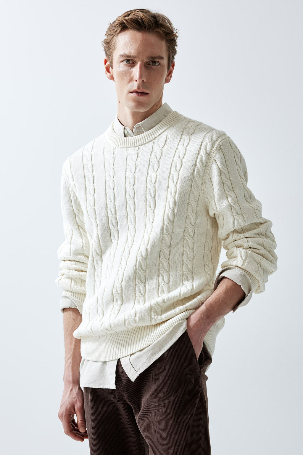 Pantalon de pana Regular Fit - H&m фото 2