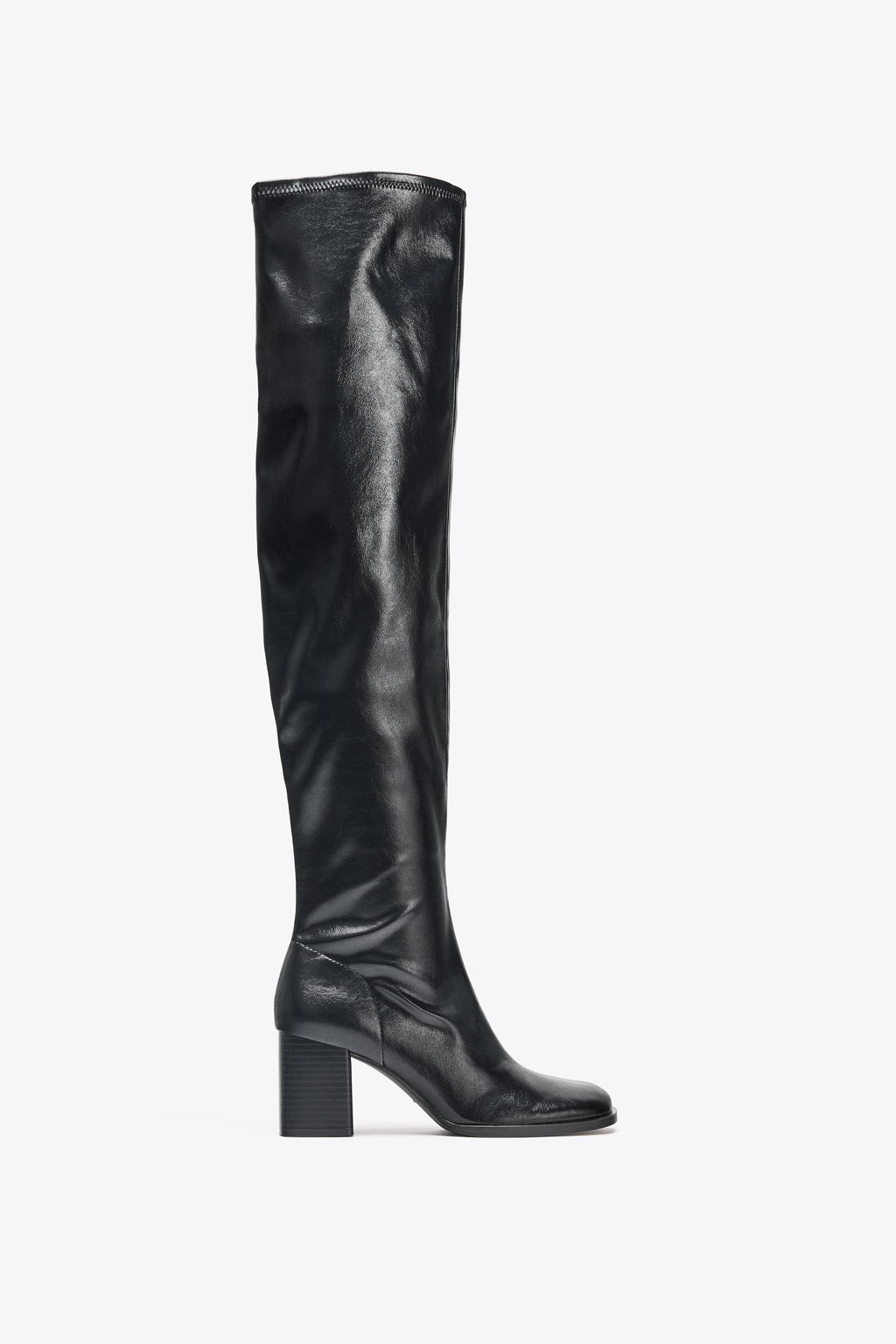 HIGH-LEG HEELED BOOTS - Zara фото 7