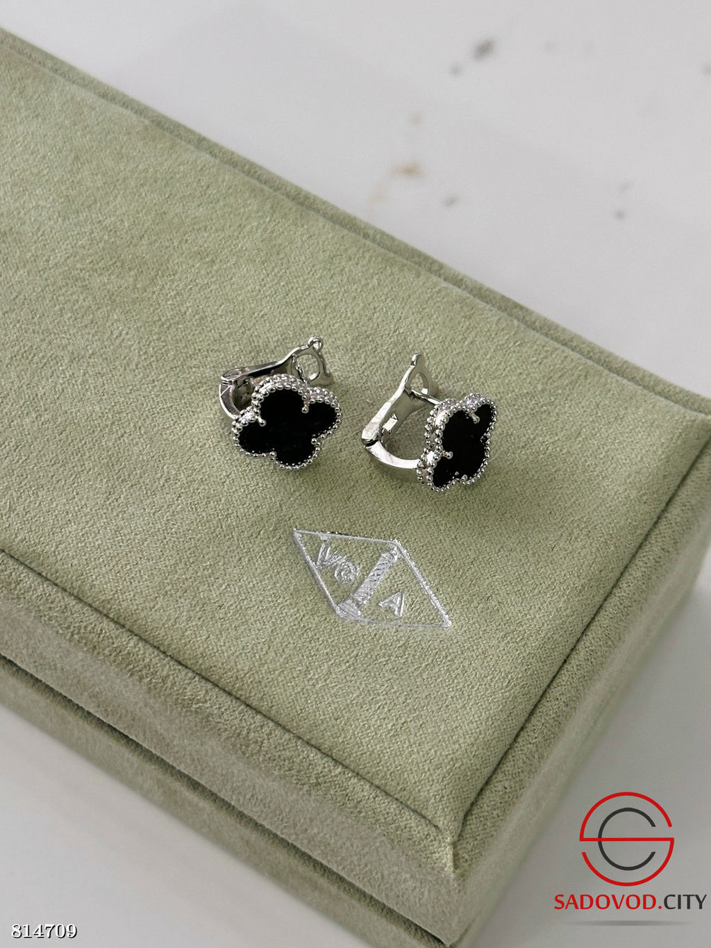 Серьги ван клиф с английской застежкой