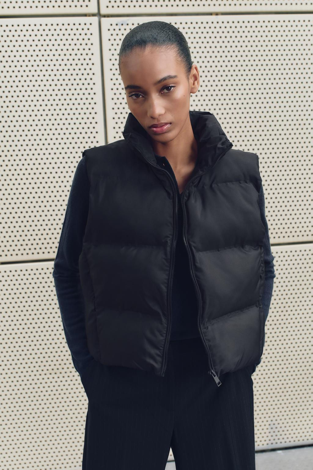 WATER-REPELLENT WINDPROOF PUFFER GILET - Zara фото 7