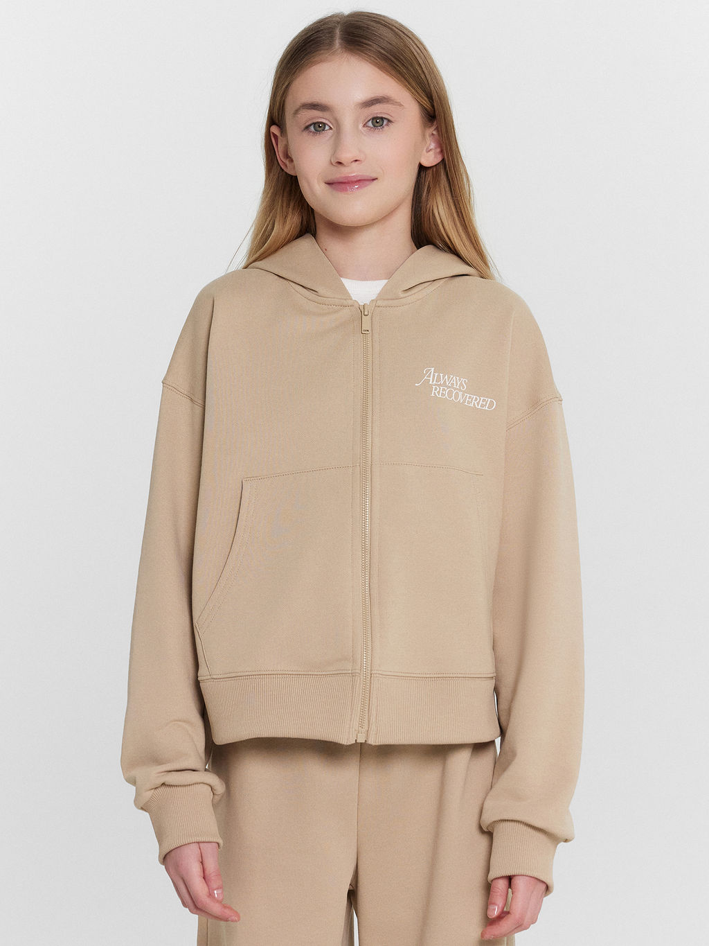 Толстовка для девочек бежевая Always recovered - Mark formelle фото 2