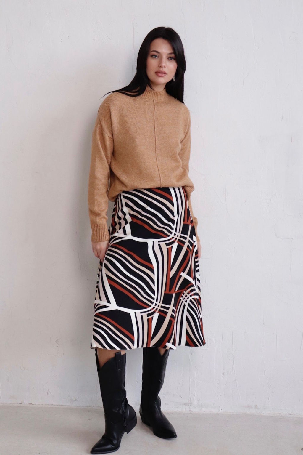 Юбка А-силуэта с принтом - Martichelli фото 55