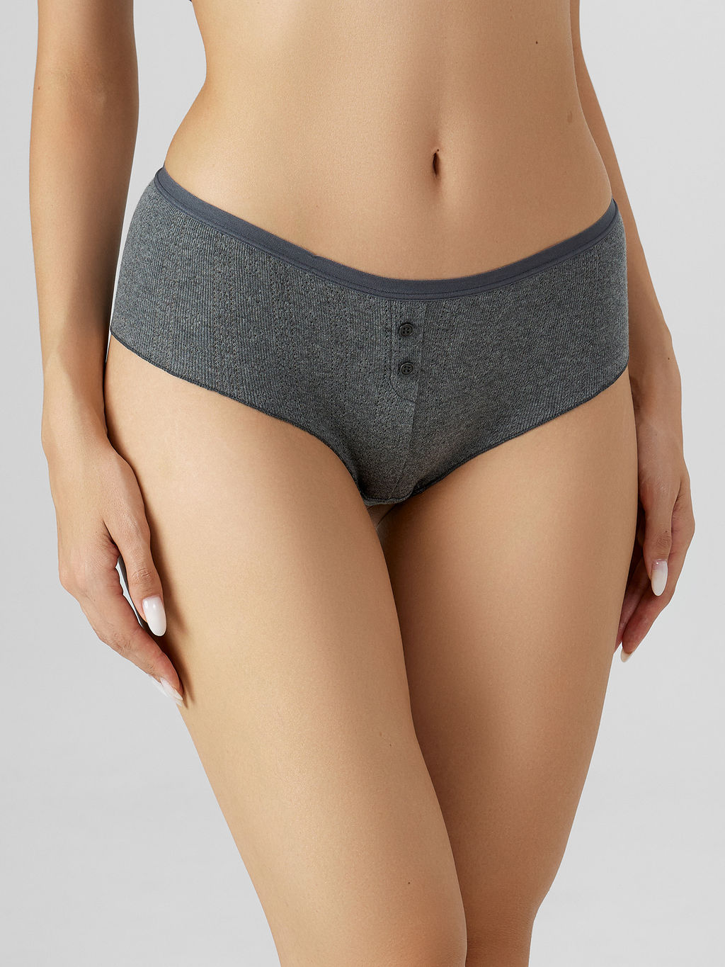 Цена за 2 штуки! Трусы шортики женские темно-серые - Mark formelle фото 2