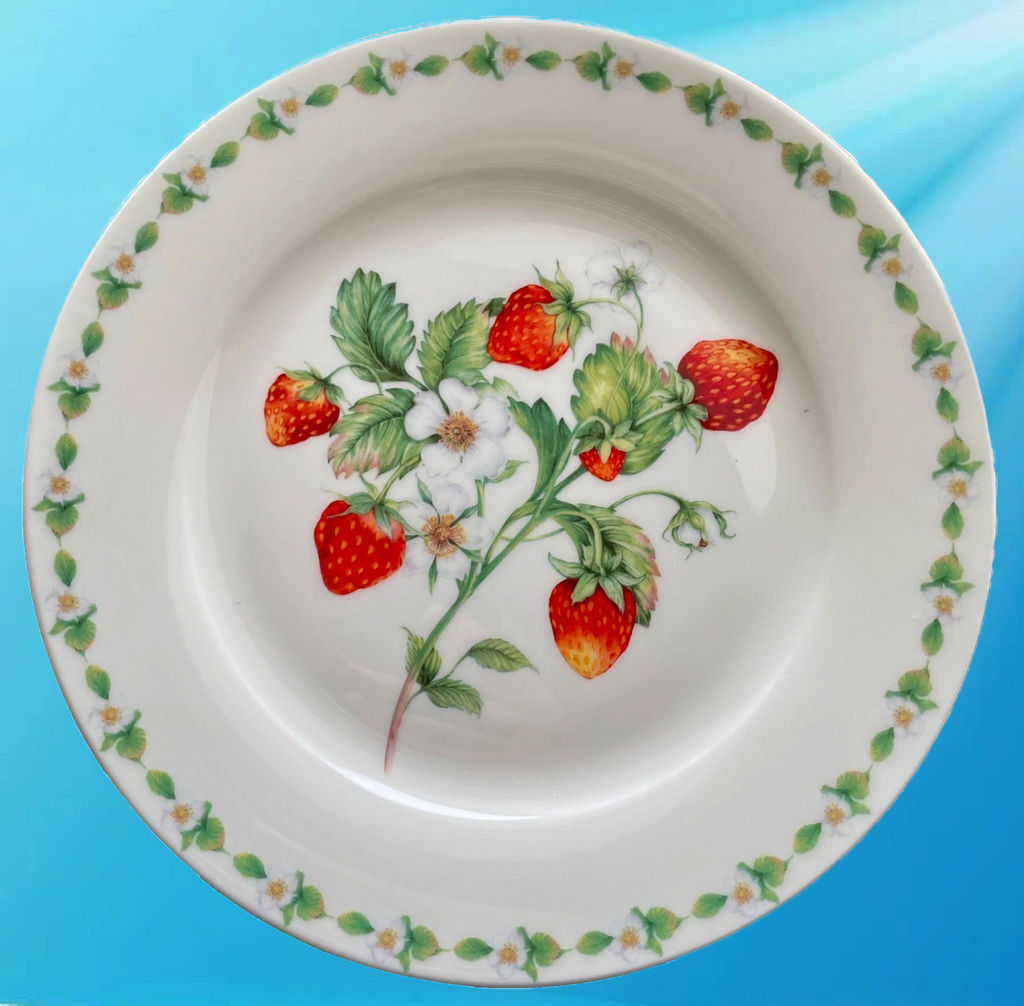 Тарелка закусочная Земляничная поляна, 21 см - Anna lafarg emily фото 8