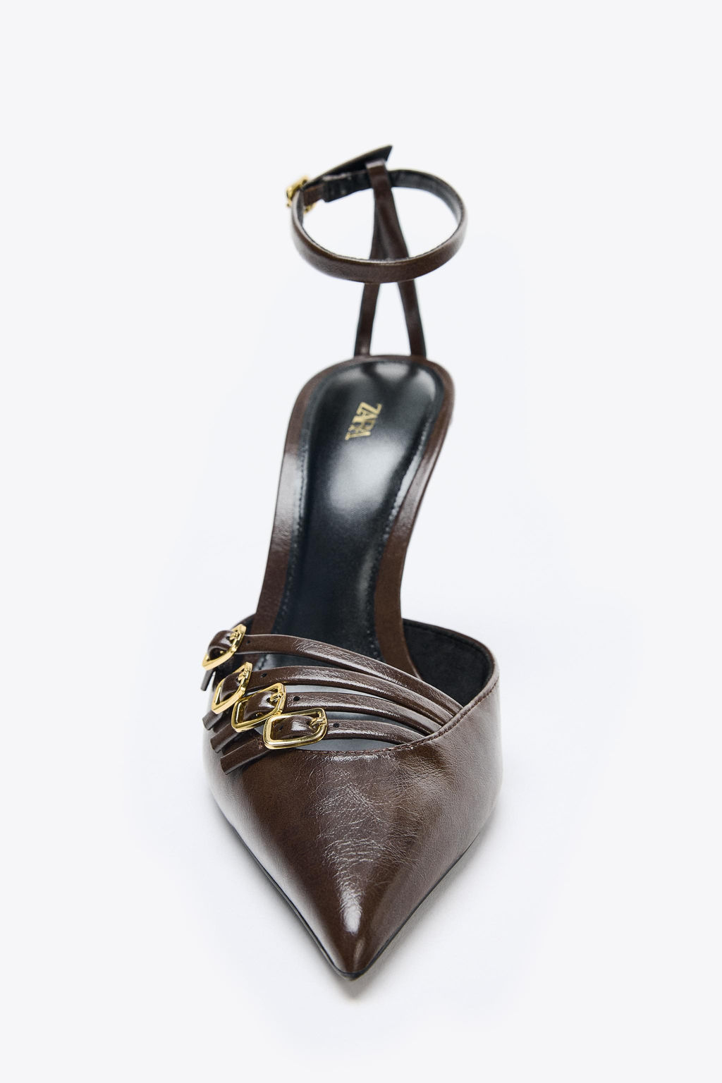 BUCKLED HIGH-HEEL SHOES - Zara фото 4