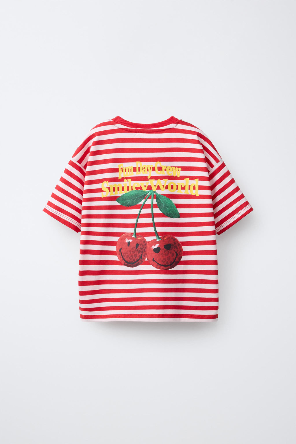 CAMISETA ESTAMPADO RAYAS CEREZAS SMILEYWORLD ® / rayas - Zara фото 3