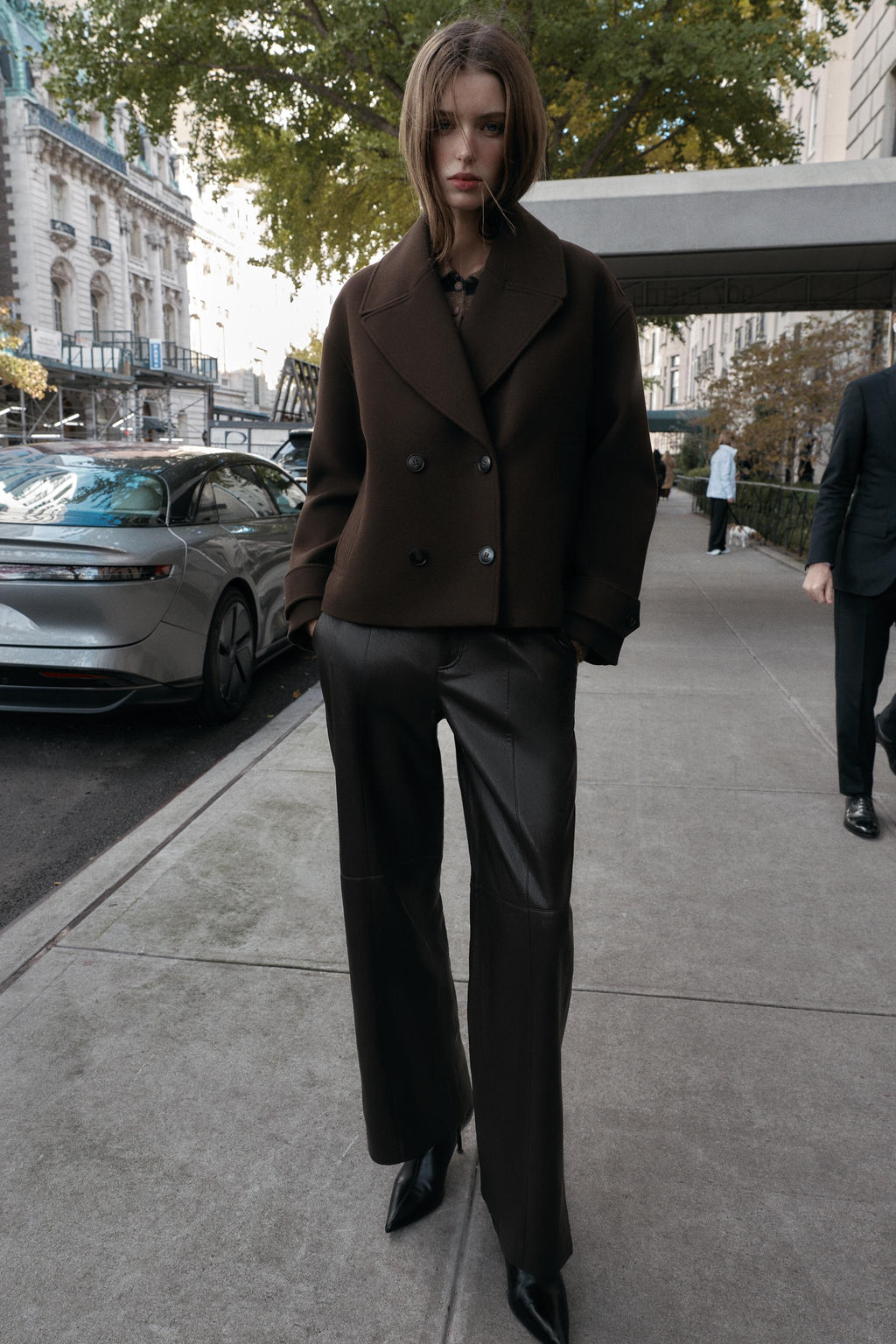 DOUBLE-BREASTED SHORT COAT - Zara фото 7