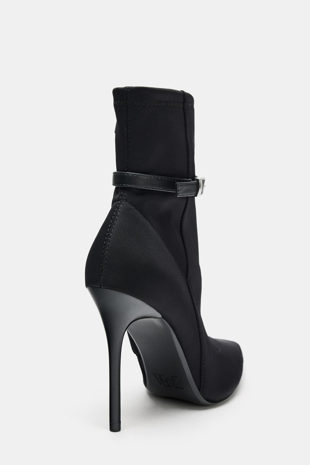 HEELED ANKLE BOOTS WITH BUCKLE - Zara фото 14