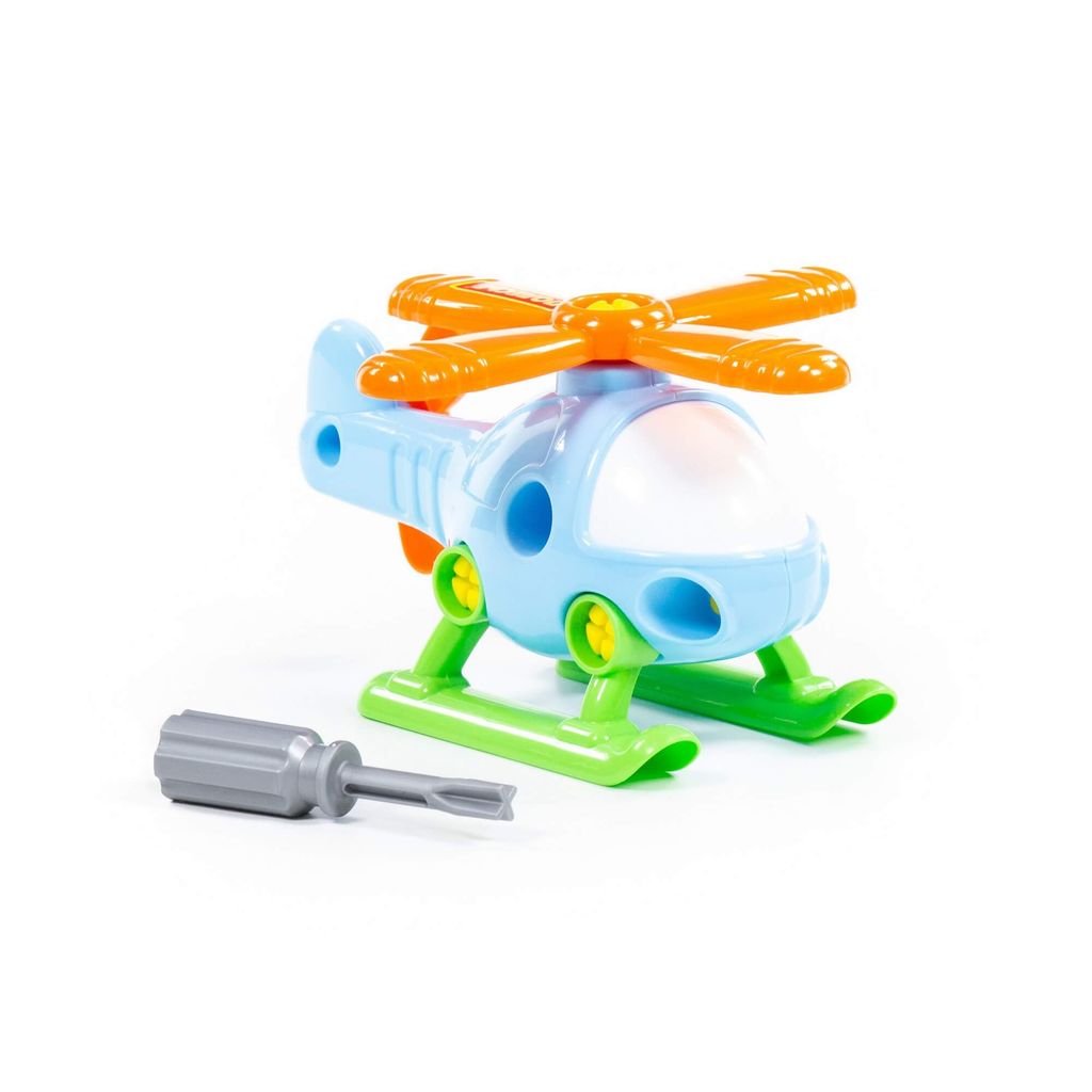 Конструктор-транспорт Вертолёт (16 элементов) (в пакете) - Полесье фото 9