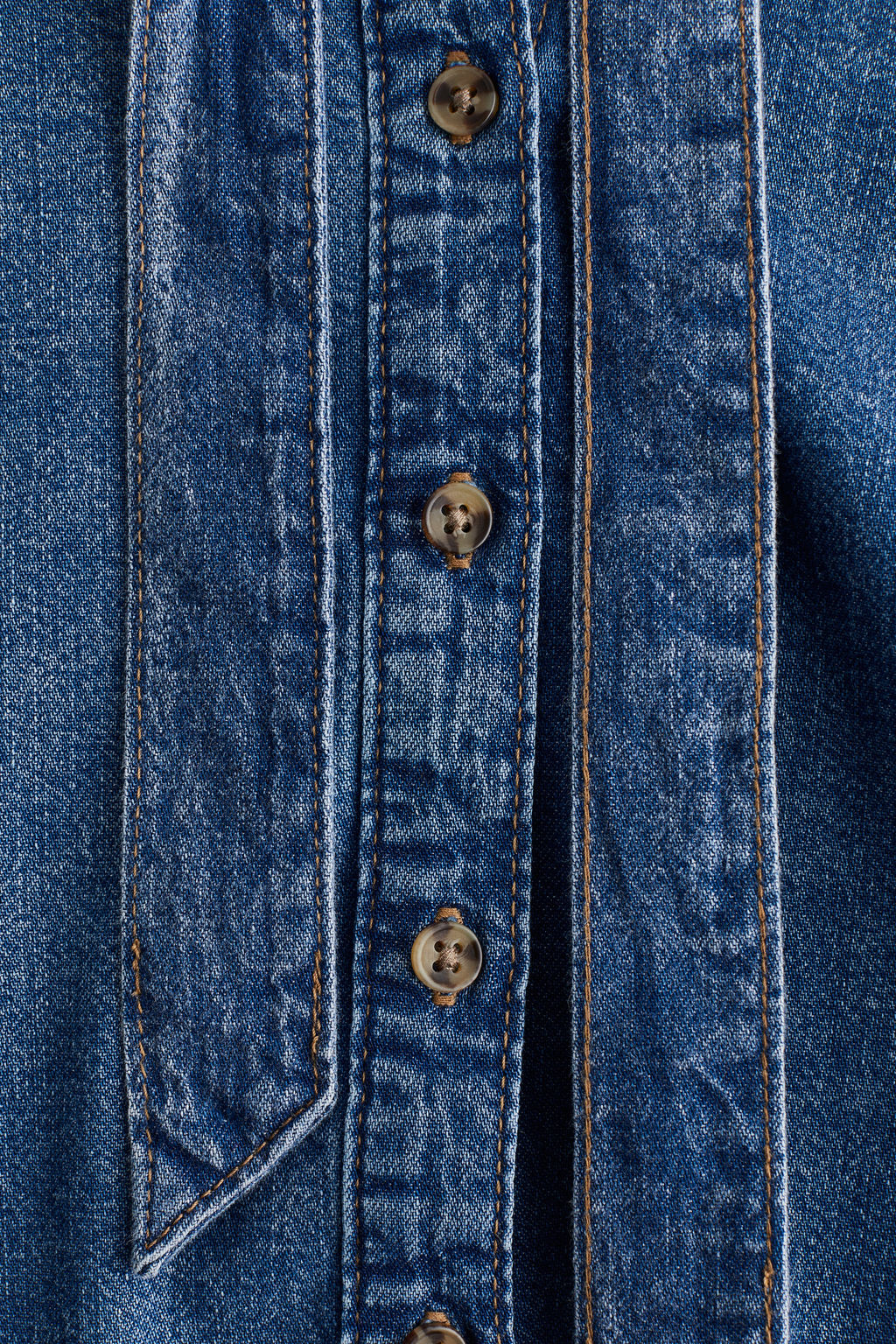 Blusa denim con lazada - H&m фото 6