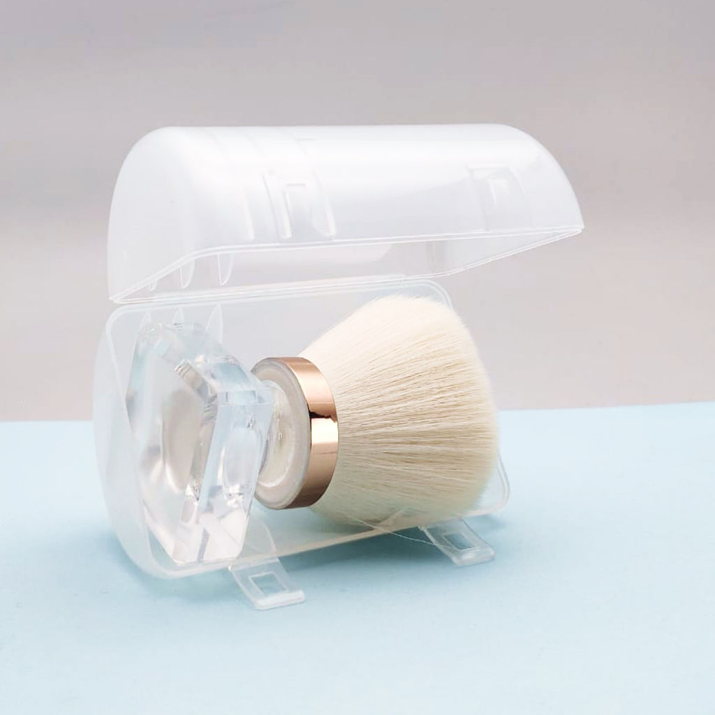 Kristaller Кисть-сметка для удаления маникюрного опила и волос, белый фото 3