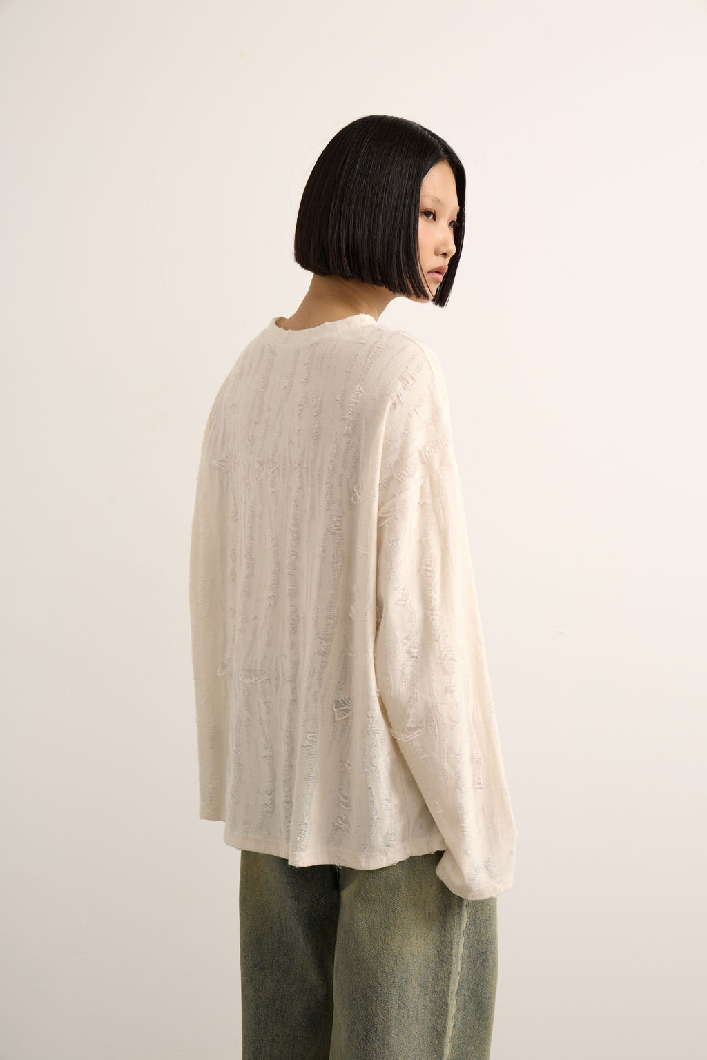 Лонгслив оверсайз в стиле гранж - Mollis фото 6