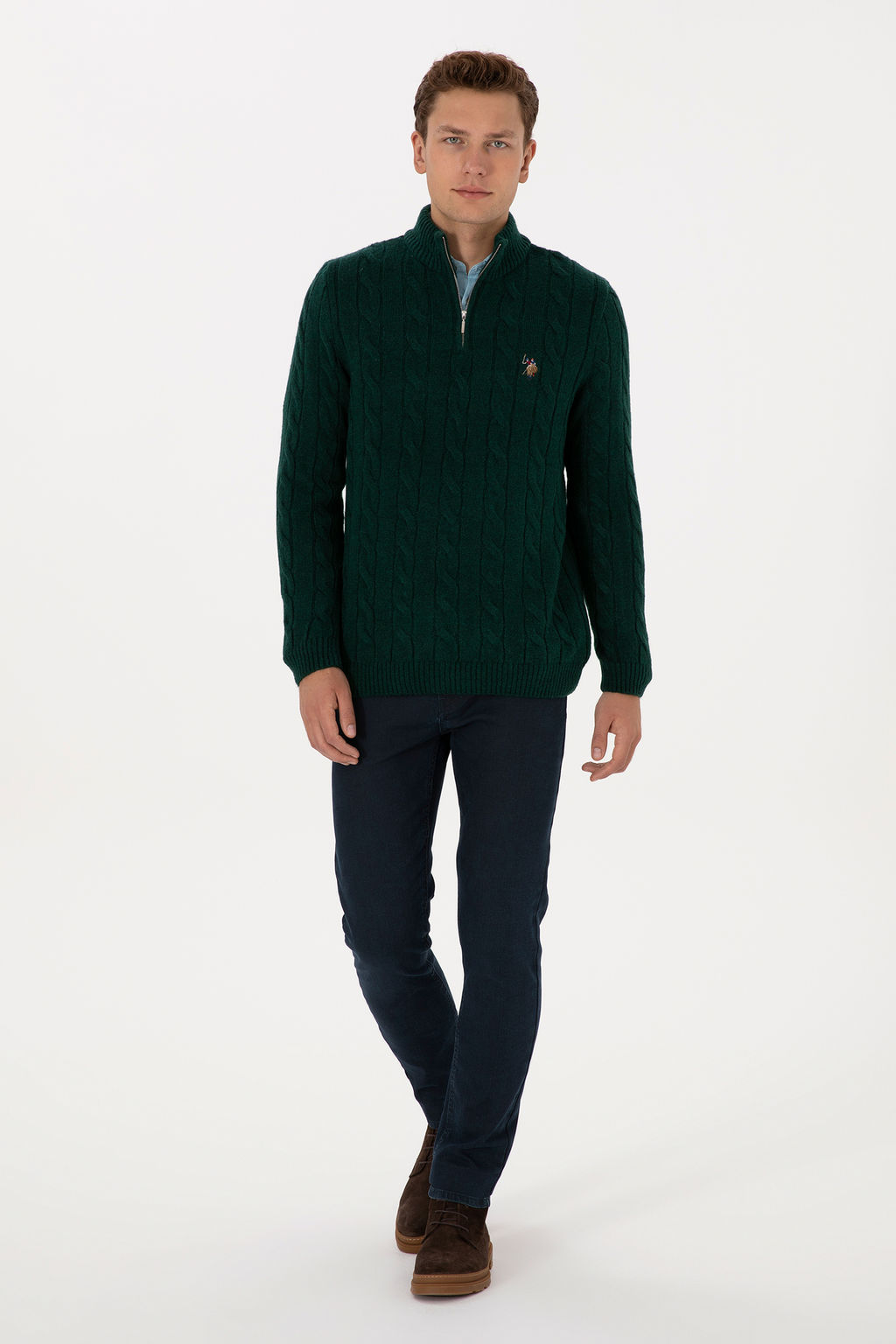 Erkek Koyu YeЕil Kazak - U.s. polo assn фото 4