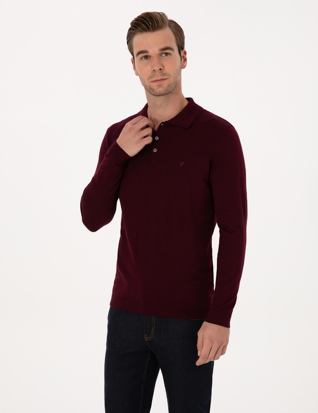 Bordo Regular Fit Basic Kazak