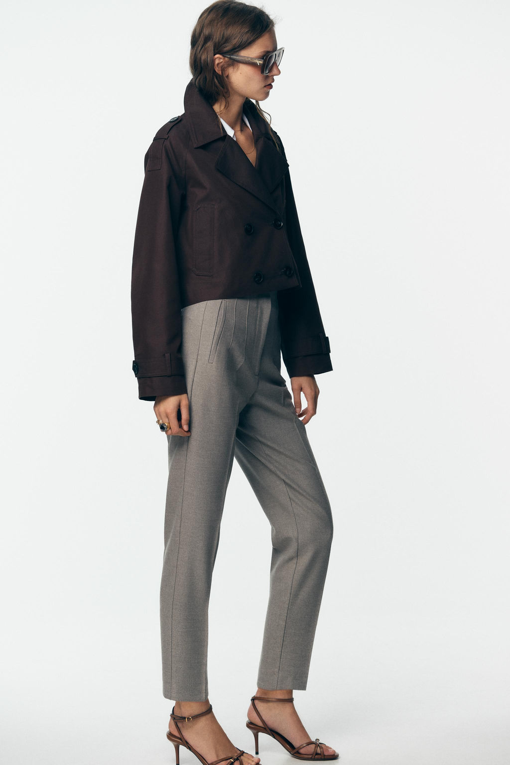 HIGH-WAIST TROUSERS - Zara фото 17
