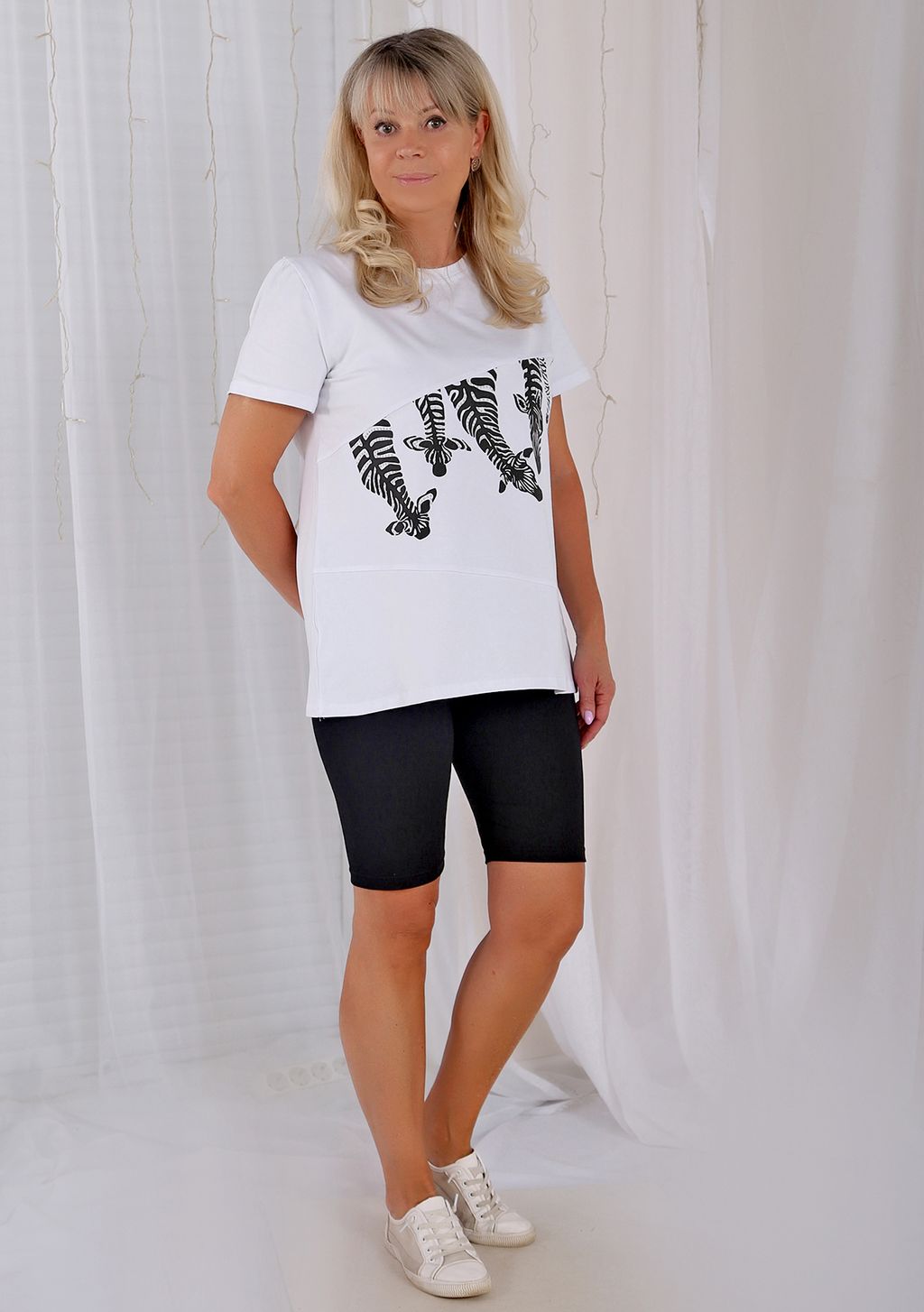 Футболка Энни белая - Марлен фото 2