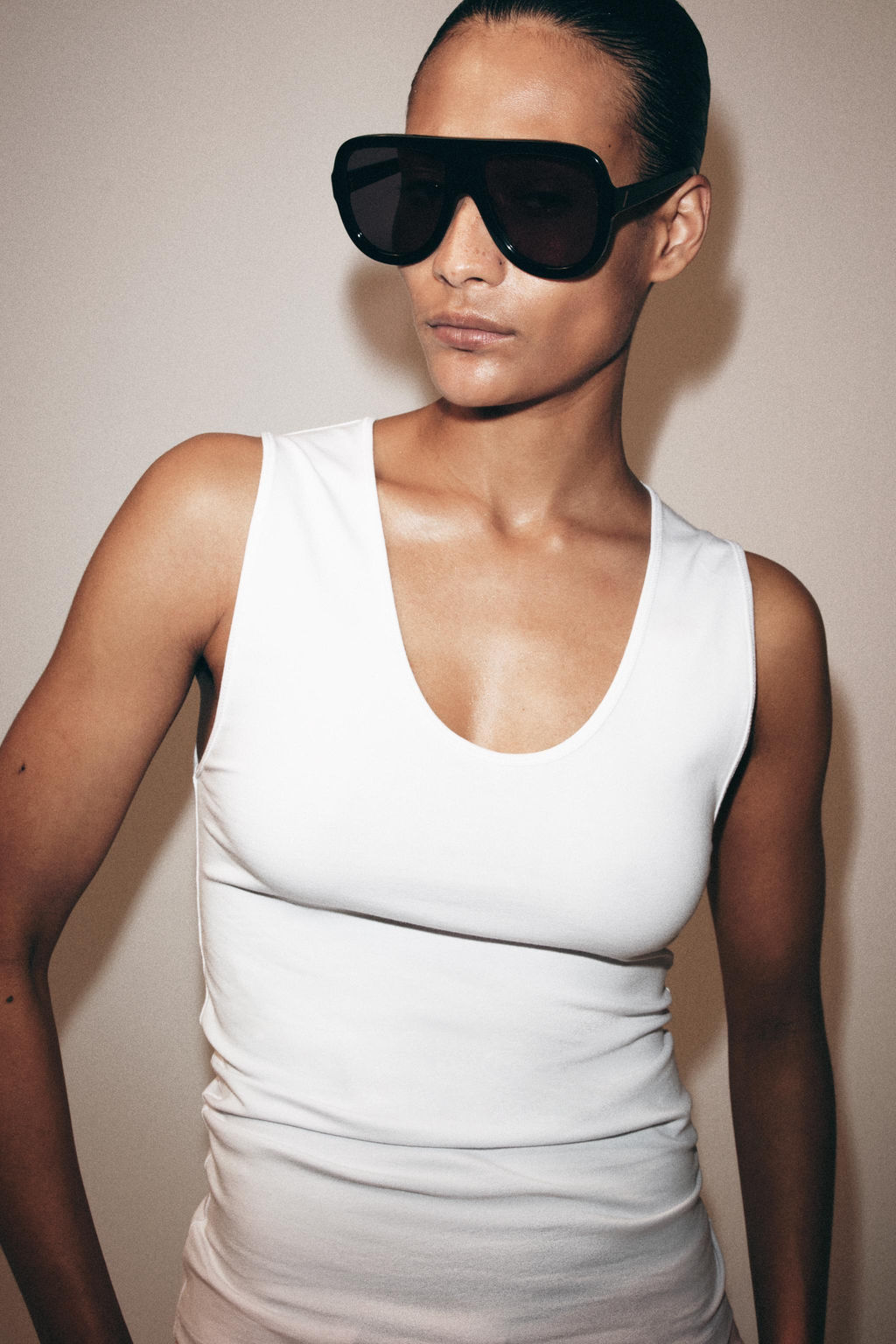 CAMISETA MANGA SISA / Blanco