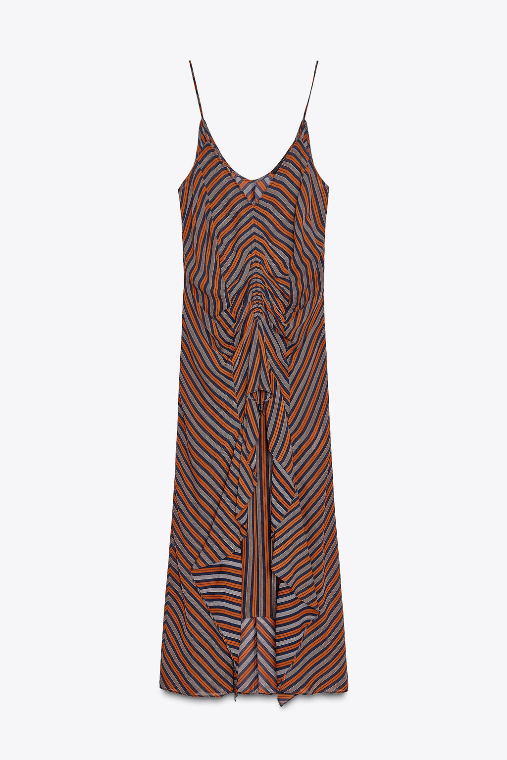 ZW COLLECTION STRIPED CAMISOLE DRESS - Zara фото 7