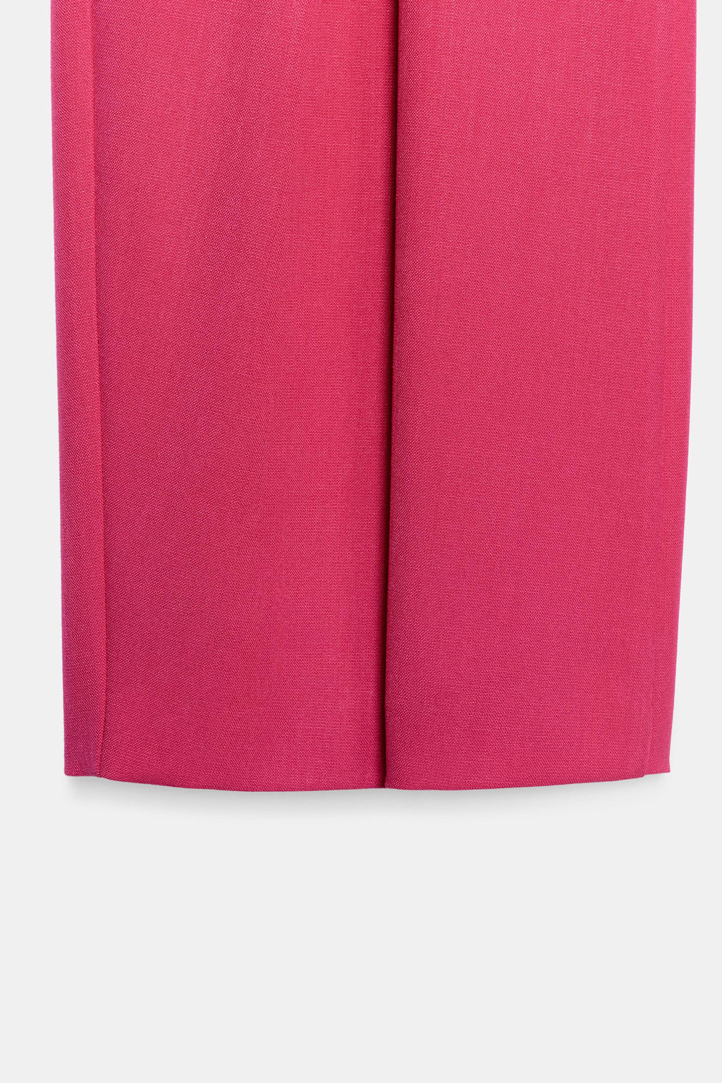 PANTAL?N ANCHO PLIEGUES / Fucsia