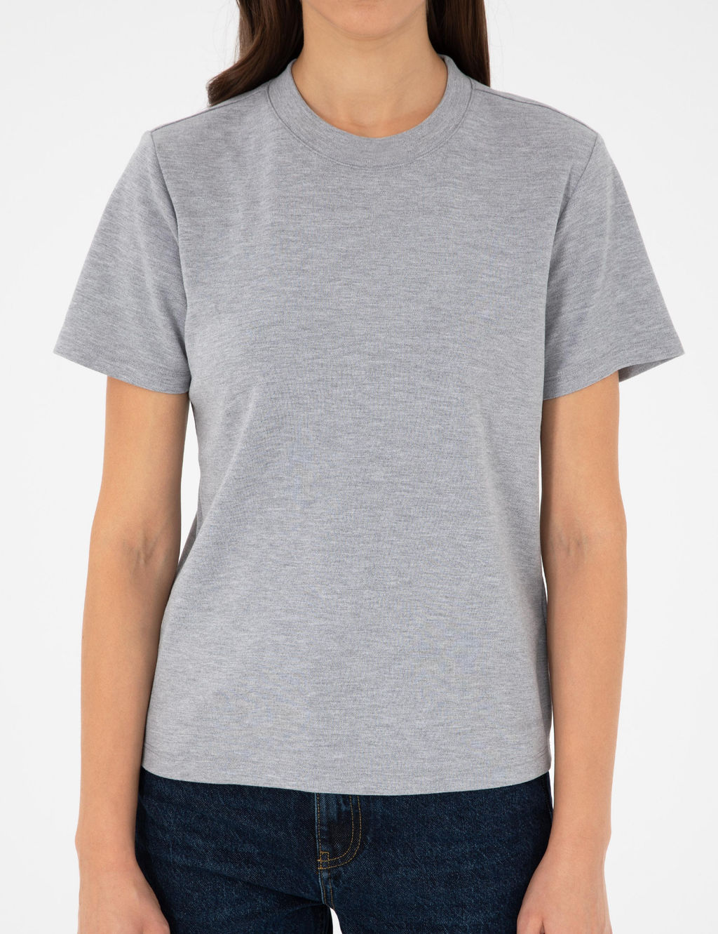 Gri Melanj Slim Fit Ti__rt - Pierre cardin фото 6