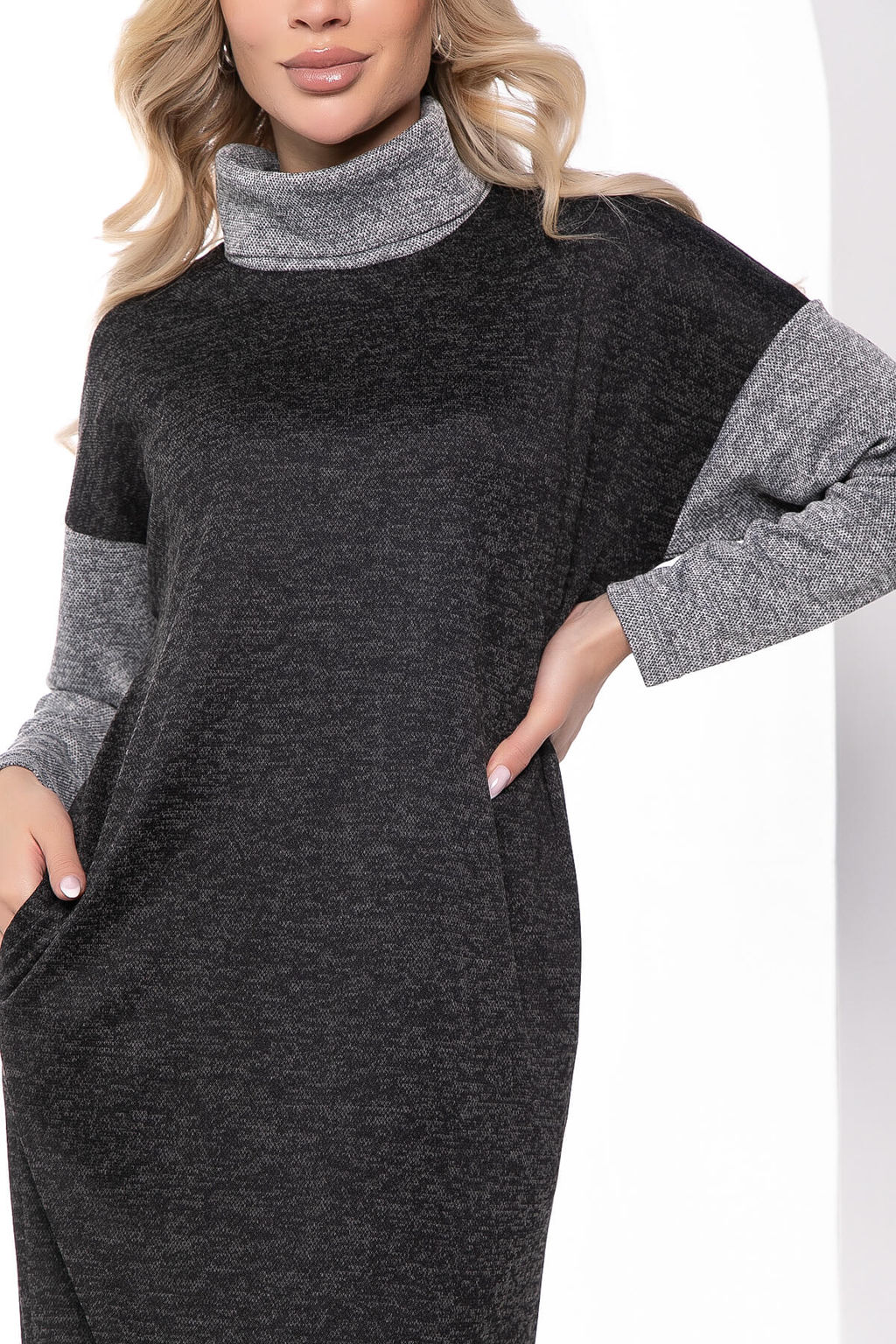 Платье Мишель (грей/блэк) П7985 - Lt collection фото 7