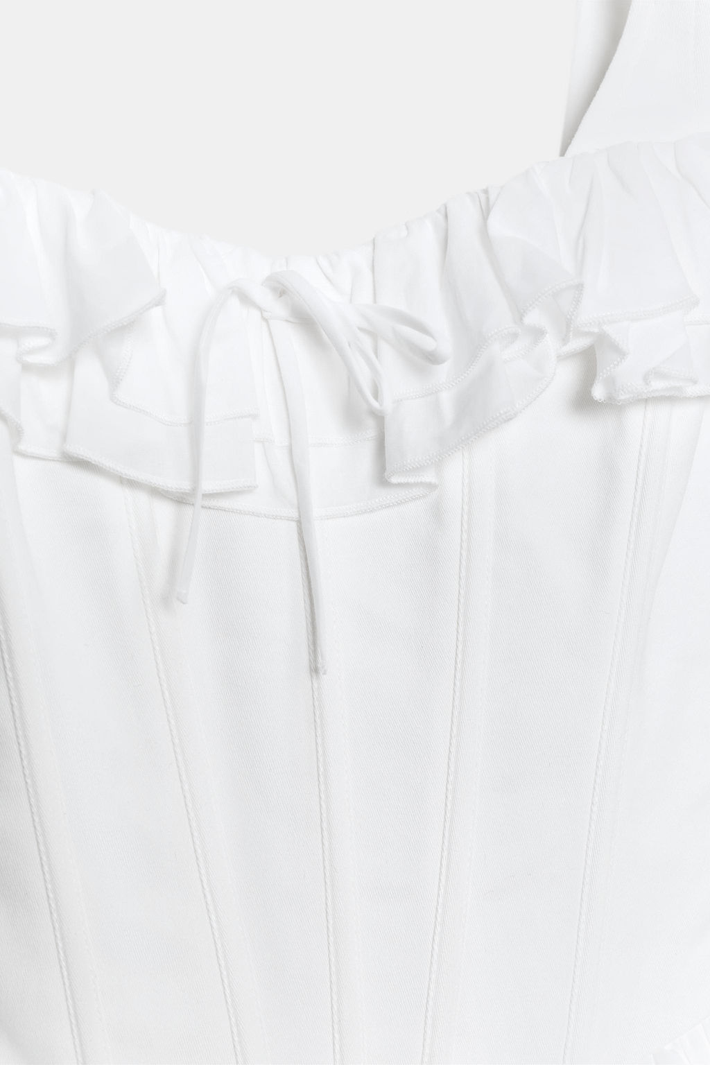 TOP CORSETERO VOLANTES / Blanco - Zara фото 7