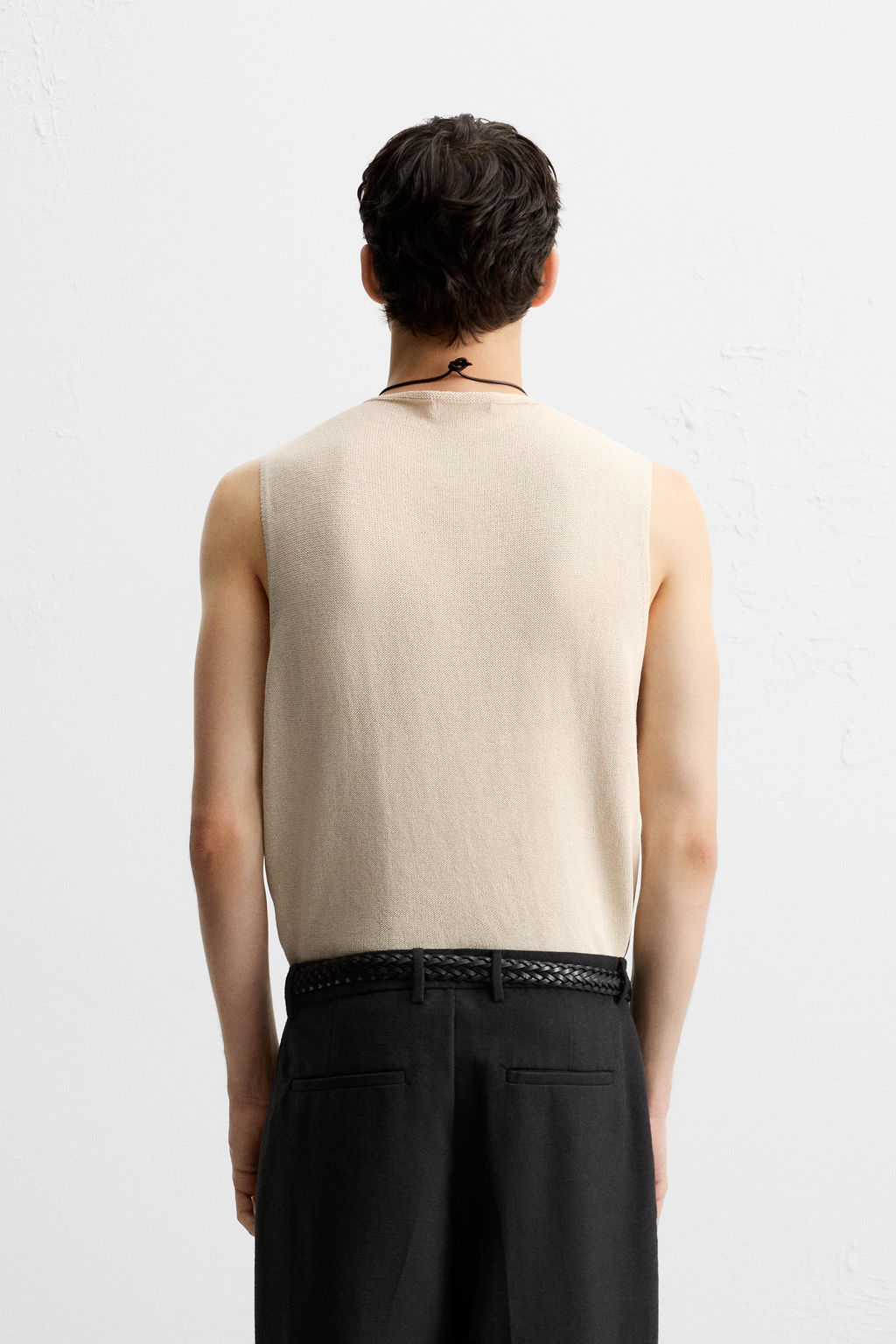 RELAXED FIT KNIT TANK TOP - Zara фото 3