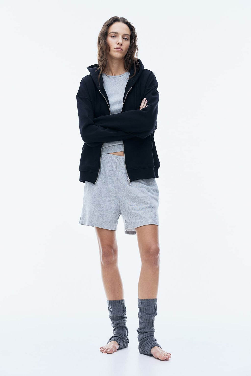 Chaqueta sudadera con capucha y cremallera - H&m фото 3