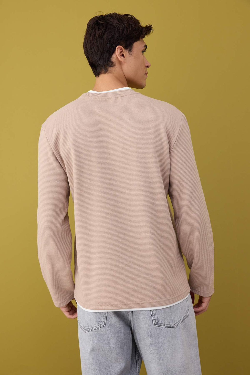 TRENDYOL MAN Mavi Regular/Normal Kesim Sweatshirt TMNAW22SW0658 - Trendyolmilla фото 18
