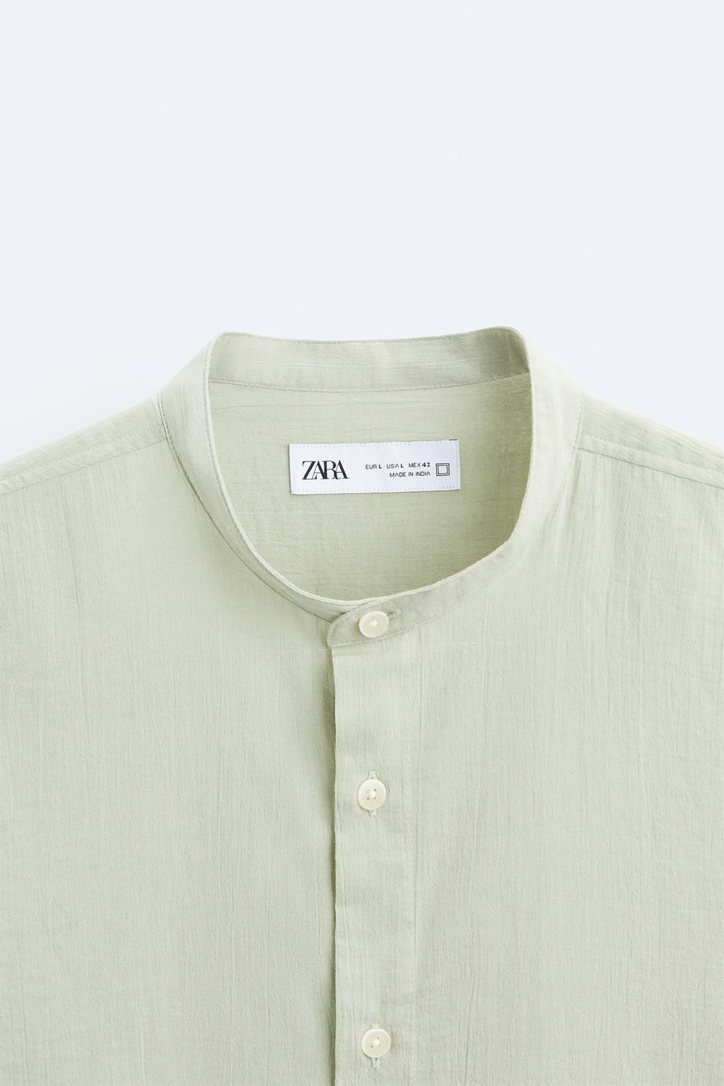 BURUSUK GORUNUMLU PAMUKLU GOMLEK - Zara фото 16