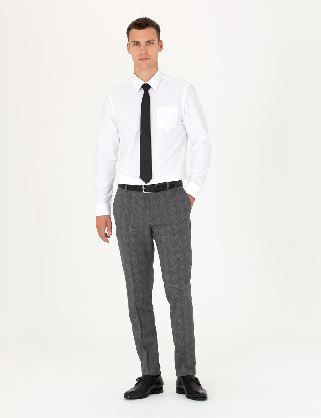 Beyaz Regular Fit Uzun Kollu Basic G_mlek