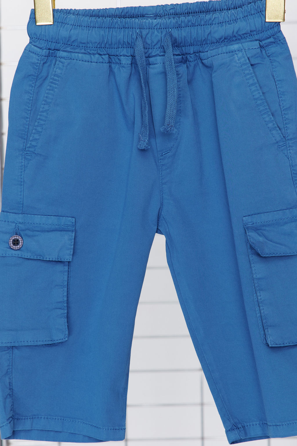 Ind?go Erkek Cocuk Pamuklu Beli Lastikli ve Baglamal? Dokuma Sort TKDSS24SR00001 - Trendyolmilla фото 4