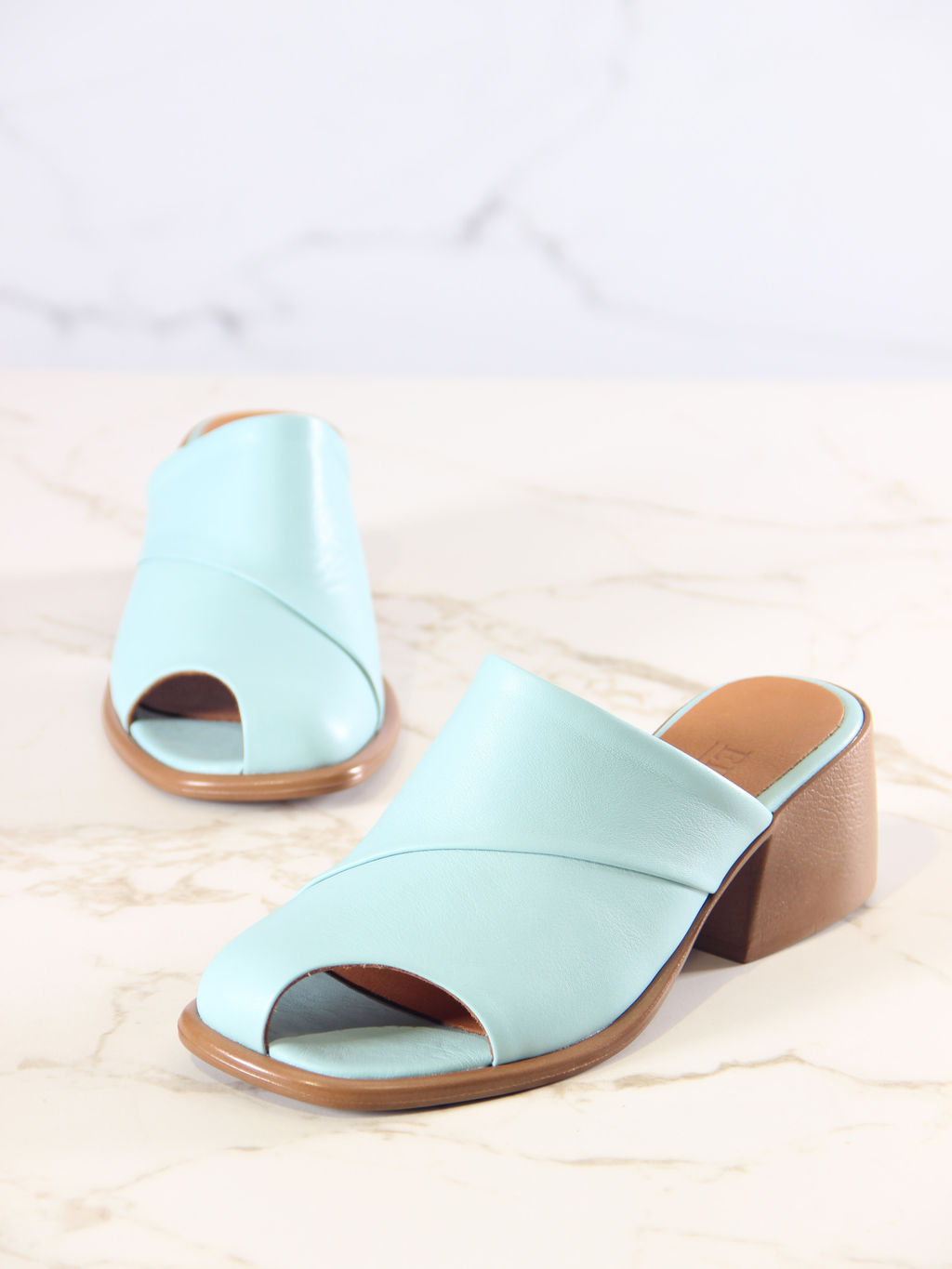 Сабо 5300.23663be.Мята+коричневый