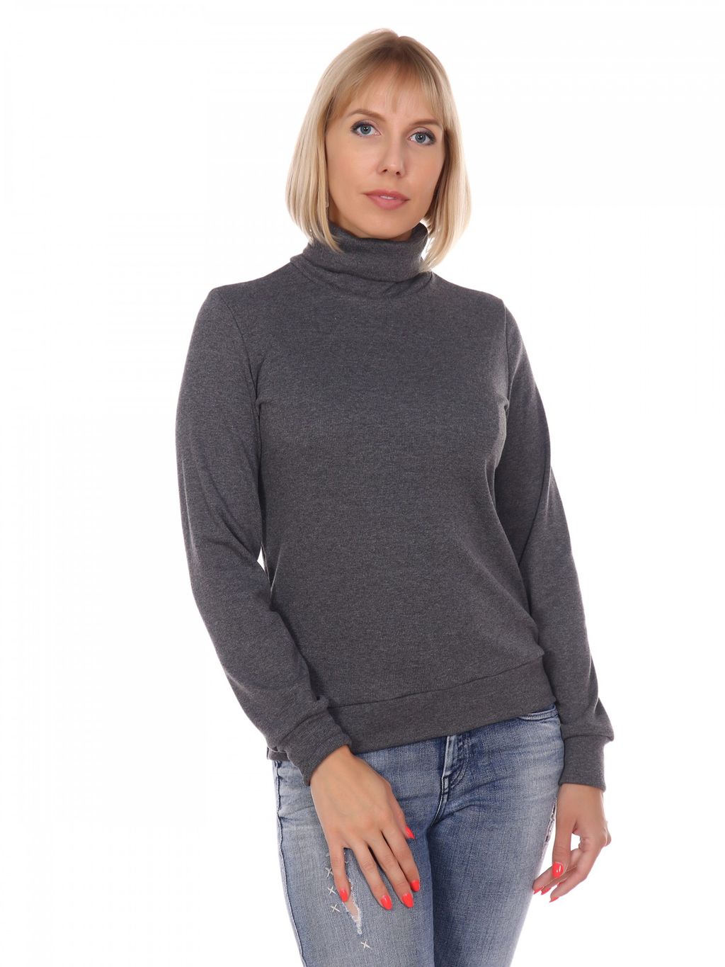 Б0296 Водолазка женская кашкорсе черный - АстраТекстиль фото 6