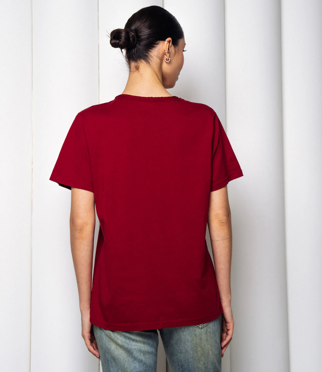 Футболка #КТ899 (2), бордовый - Dommod фото 3