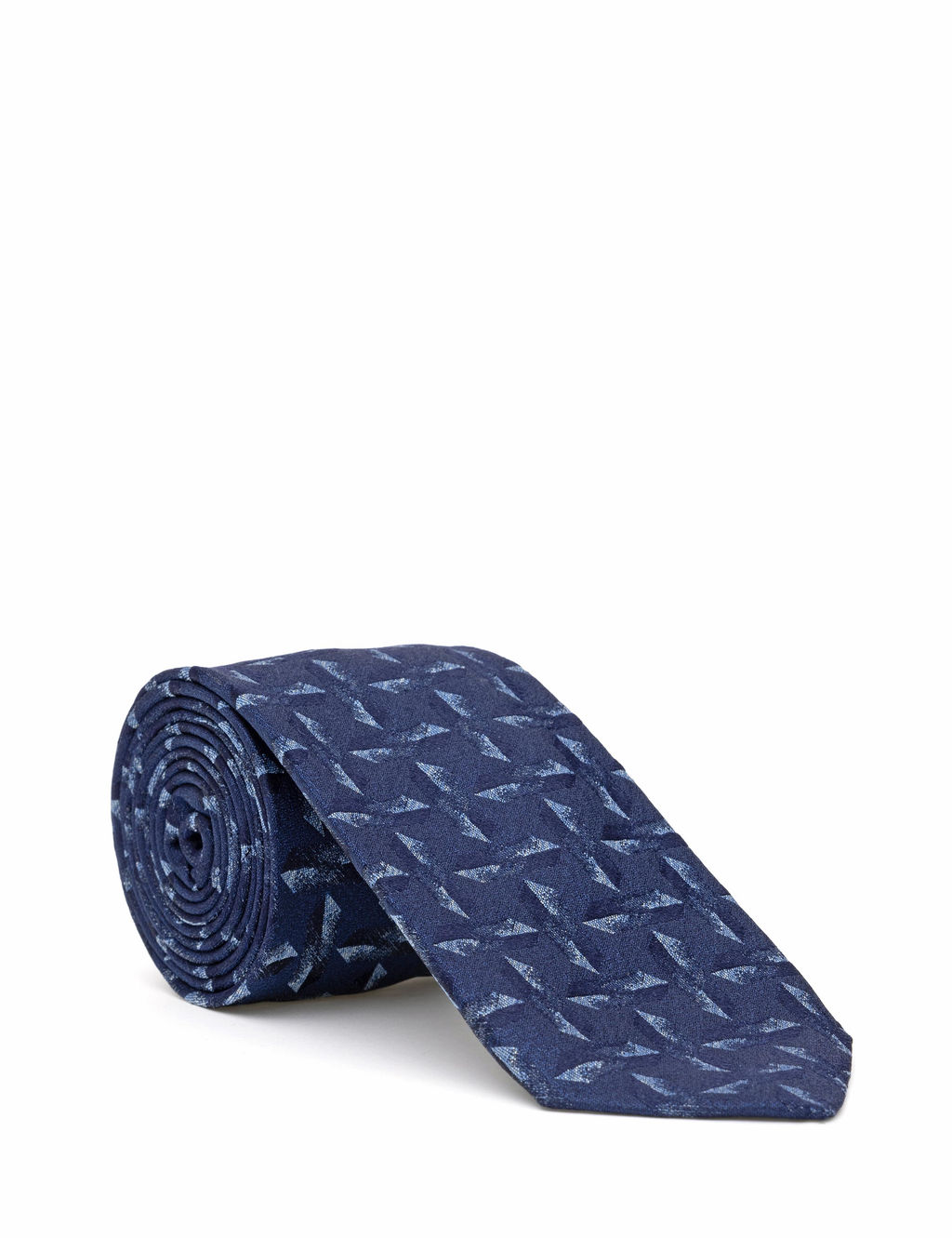 Темно-синий шелковый галстук - Cacharel фото 2