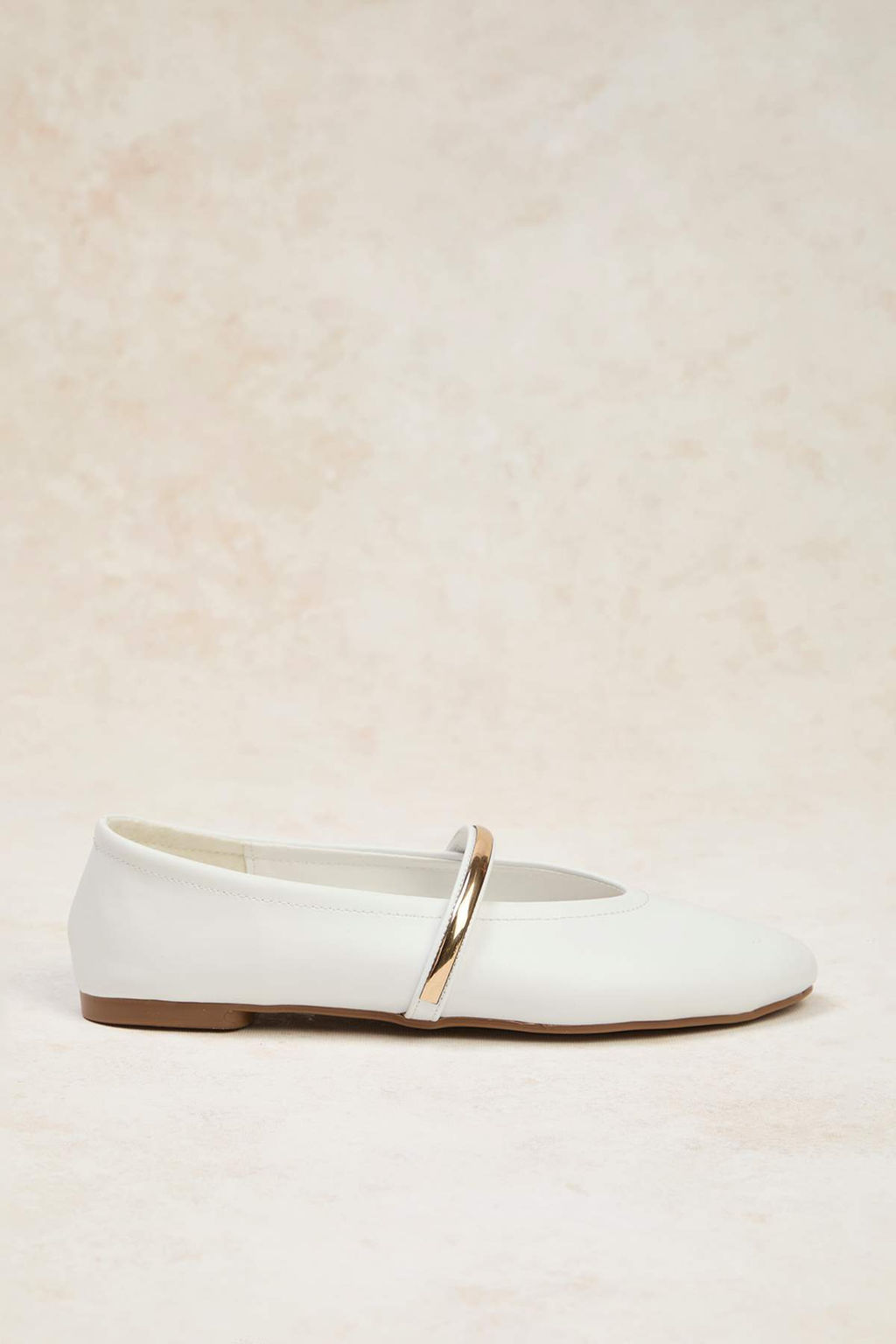 Siyah Gold Metal Bantl? Mary Jane Badem Burun Babet TAKAW26BE00005 - Trendyolmilla фото 10