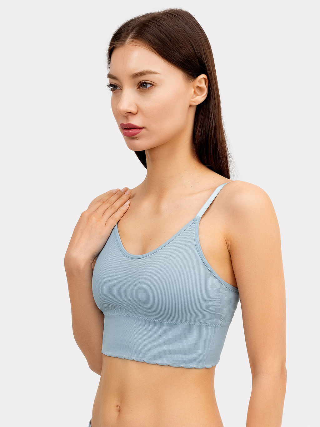 Топ женский серо-зеленый серо -зеленый 422701