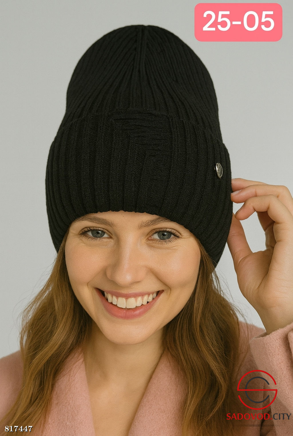 Шапка женская с подкладкой на флисе - Bruno фото 7