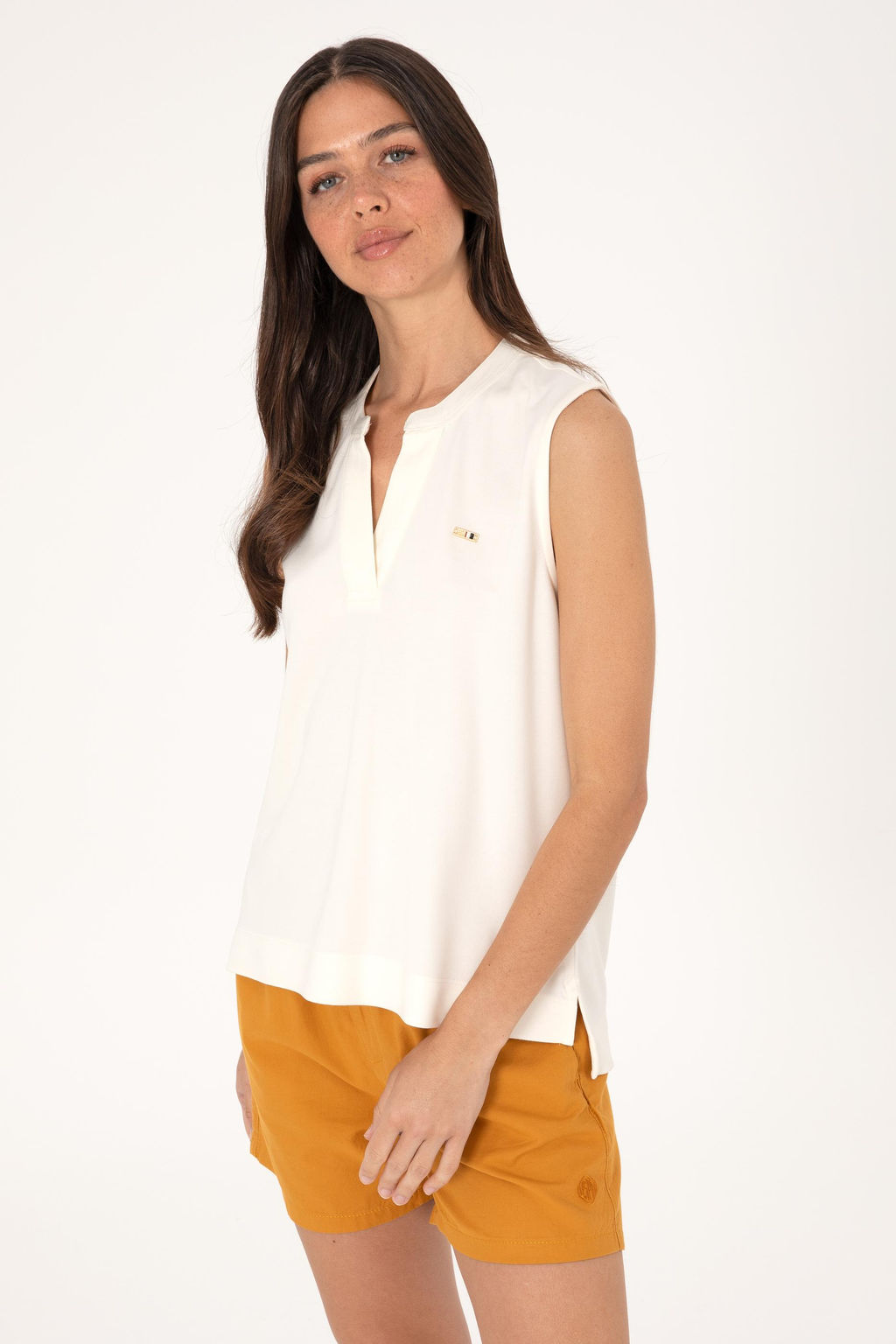 Kad_n Krem Kolsuz V Yaka Ti__rt Sepette S_rpriz _ndirim - U.s. polo assn фото 3