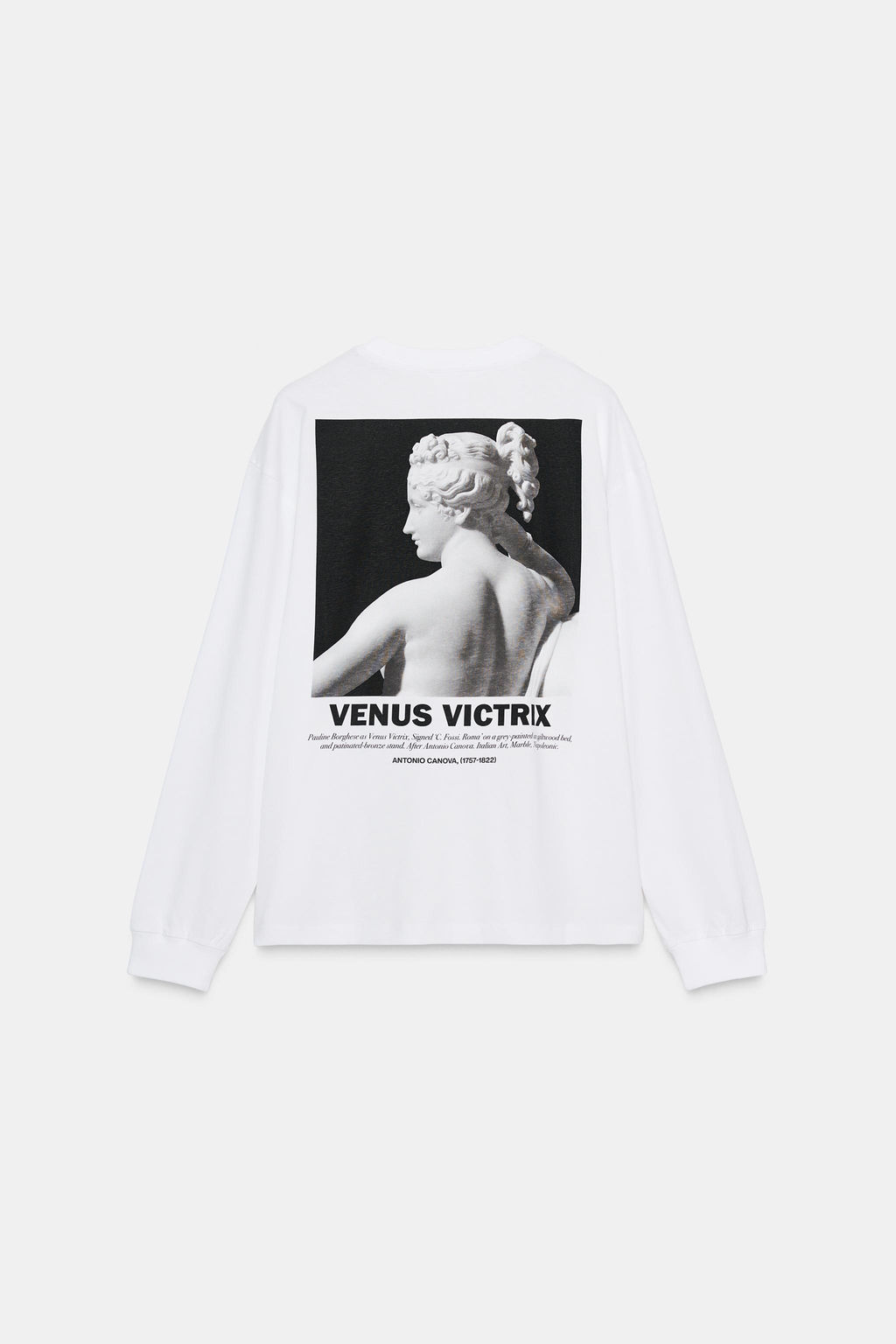 SCULPTURE PRINT LONG SLEEVE T-SHIRT - Zara фото 7